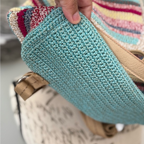 NWT The Sak Sayulita Crochet Backpack - Picture 6 of 9